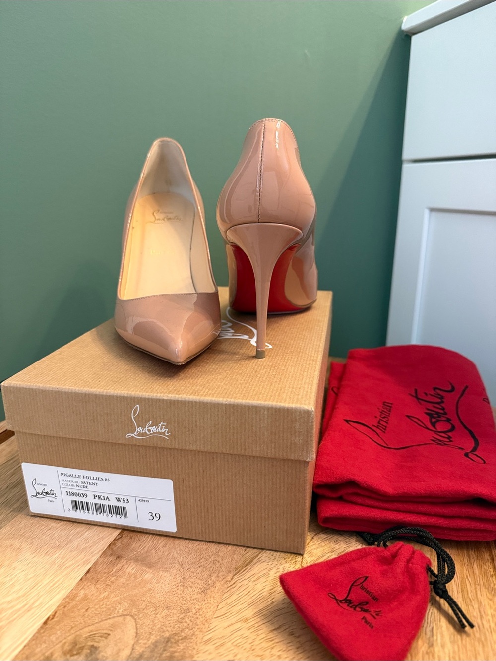 Christian Louboutin Pigalle follies 85 size 39